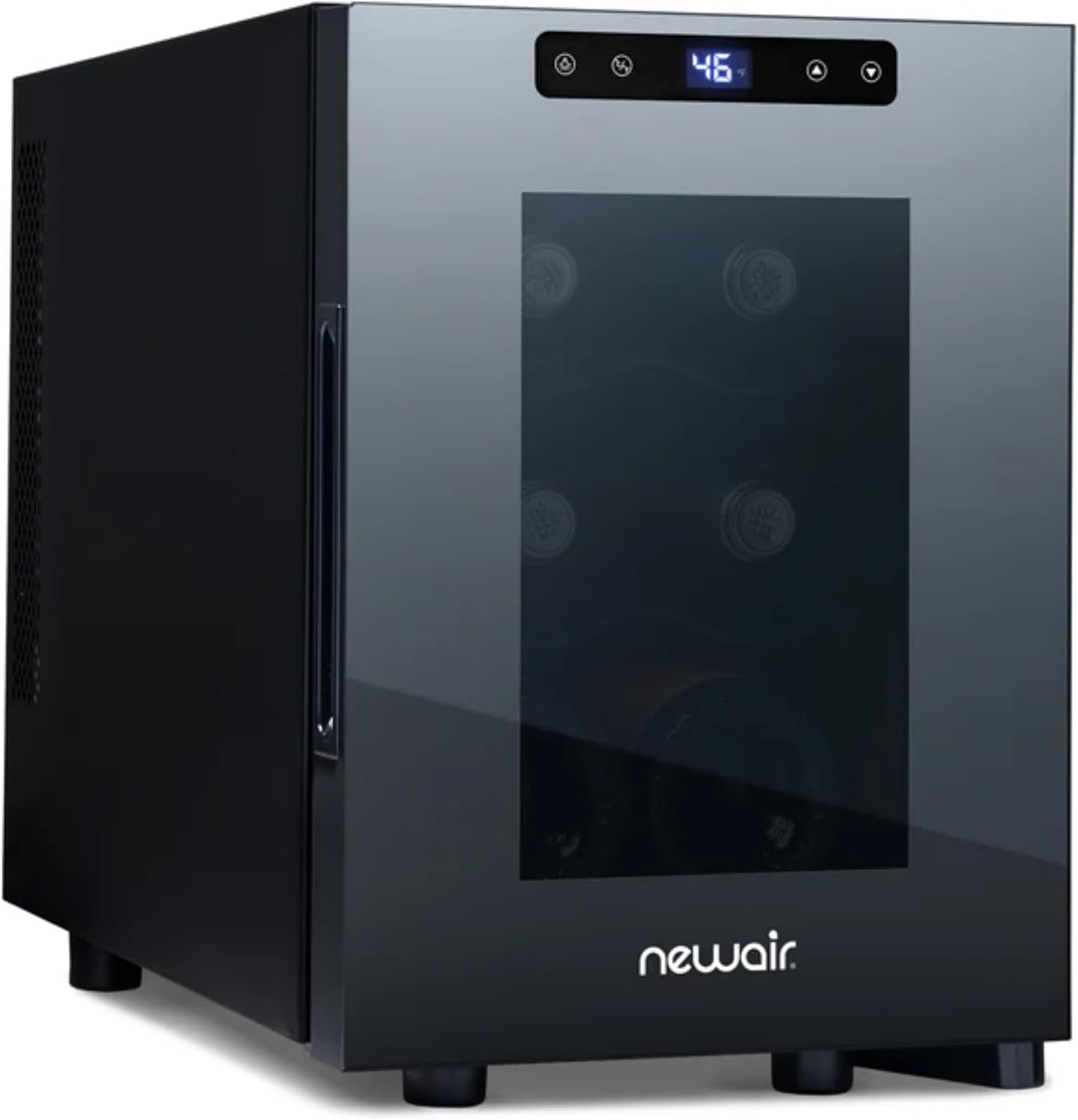 NewAir Black 6-Bottle Countertop Wine Cooler