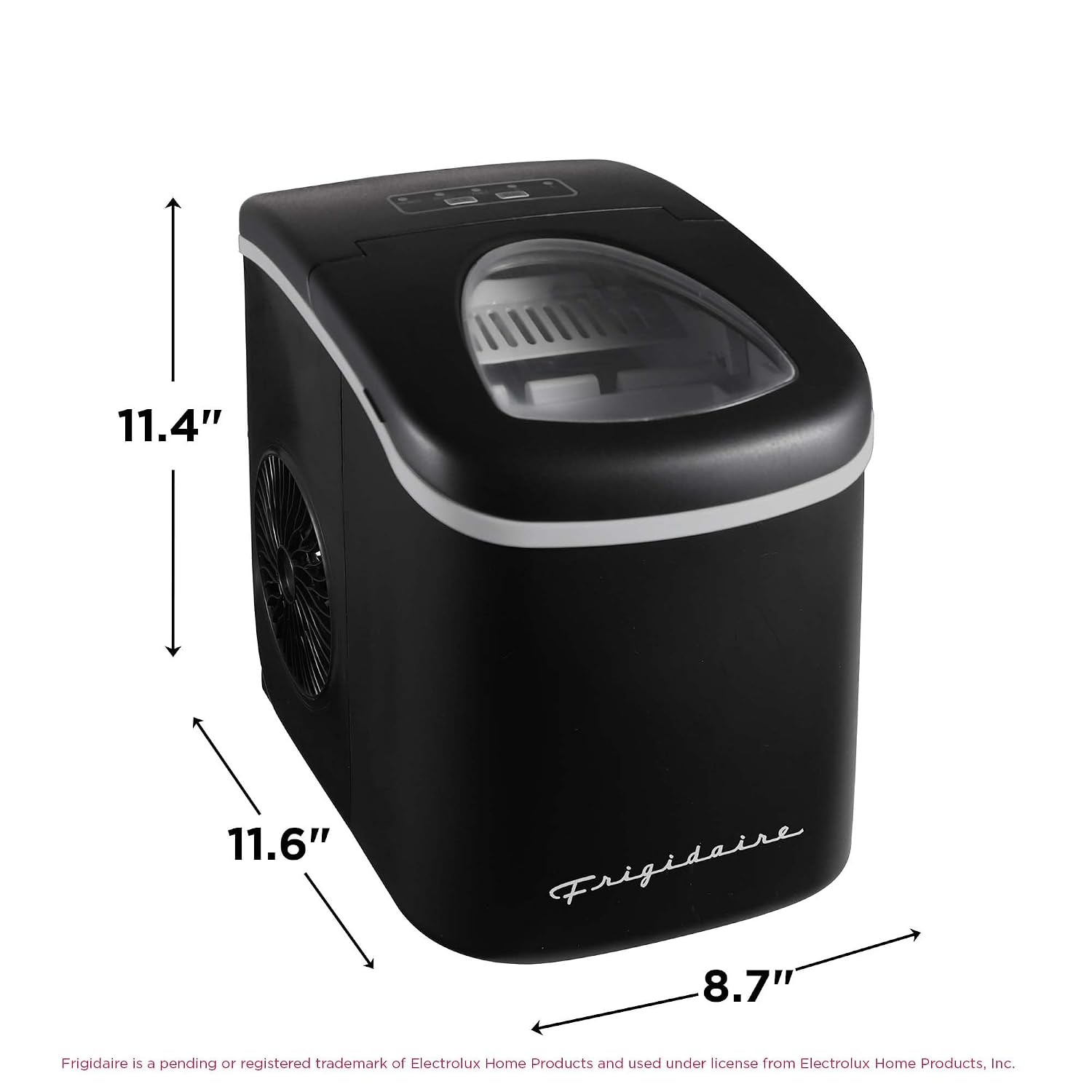128AMZBLK Black 26Lbs Countertop Ice Maker