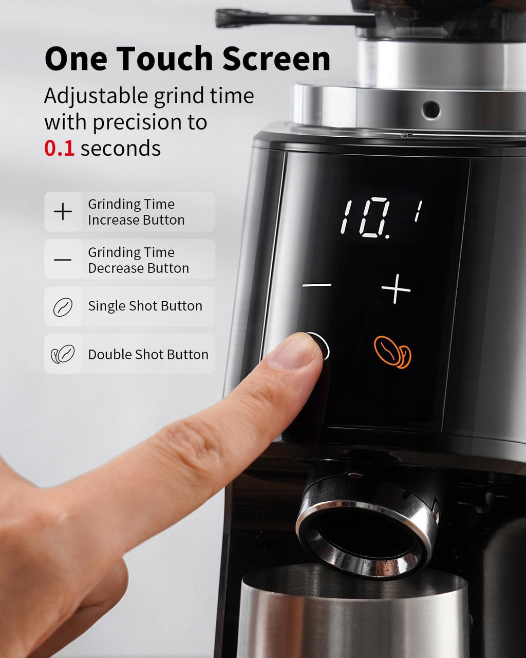 SHARDOR 64mm Burr Coffee Grinder