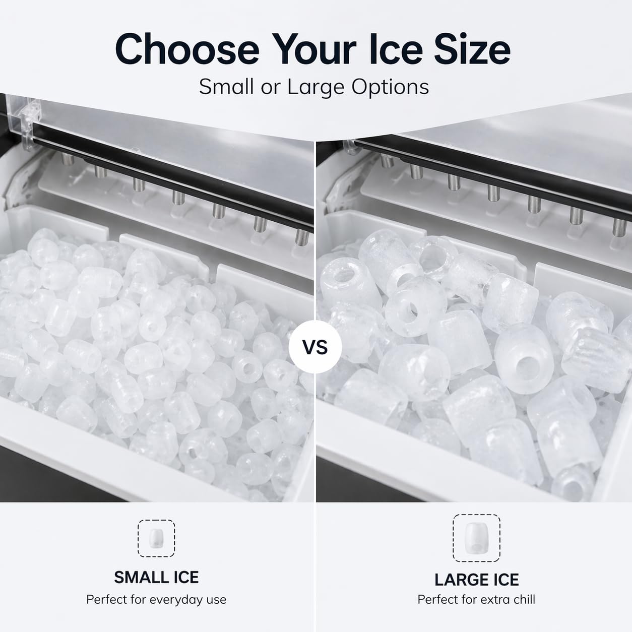 Compact Fast Freeze Portable Countertop Ice Maker