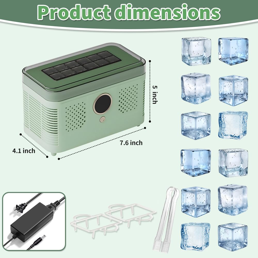 Fast Quiet Portable Countertop Ice Maker