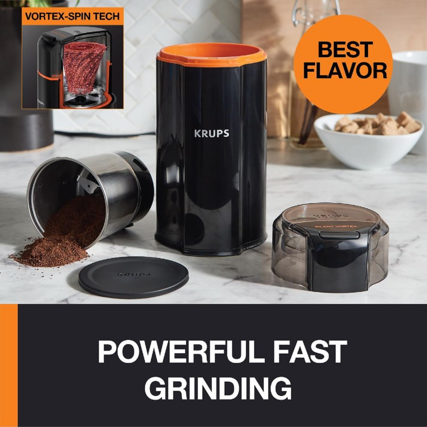 KRUPS Silent Vortex Coffee Grinder