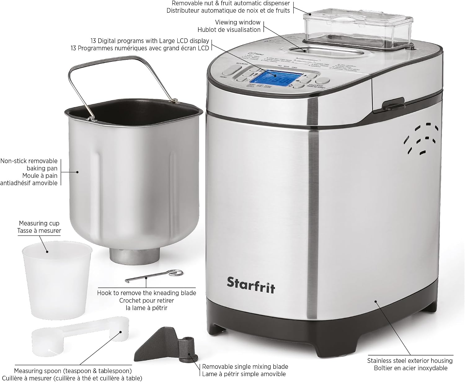 Starfrit 2lb Electric Bread Maker