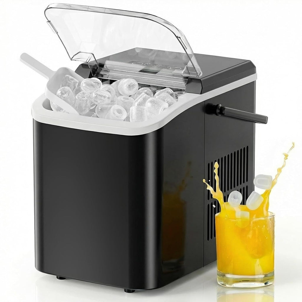 NEWBULIG Black Handle Portable Bullet Ice Maker