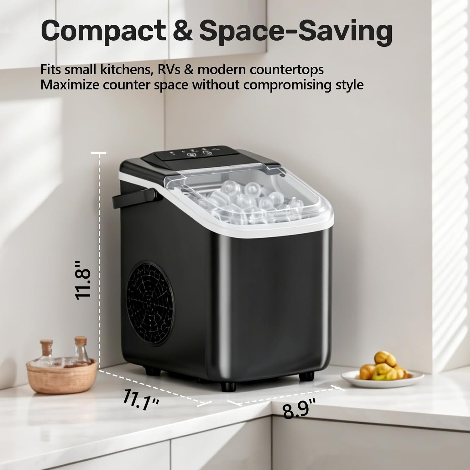 OLIXIS Portable Bullet Ice Maker