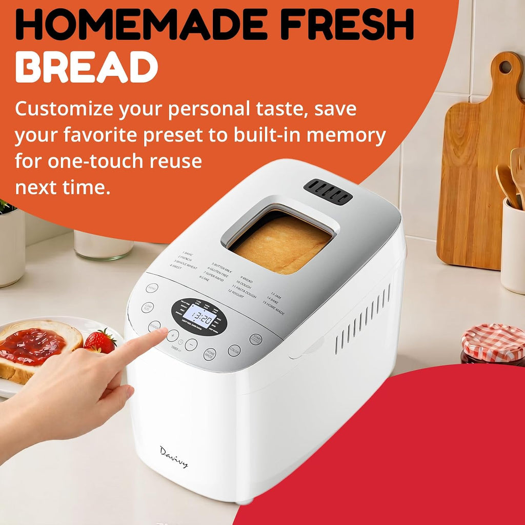 Davivy 15-in-1 Bread Maker Machine