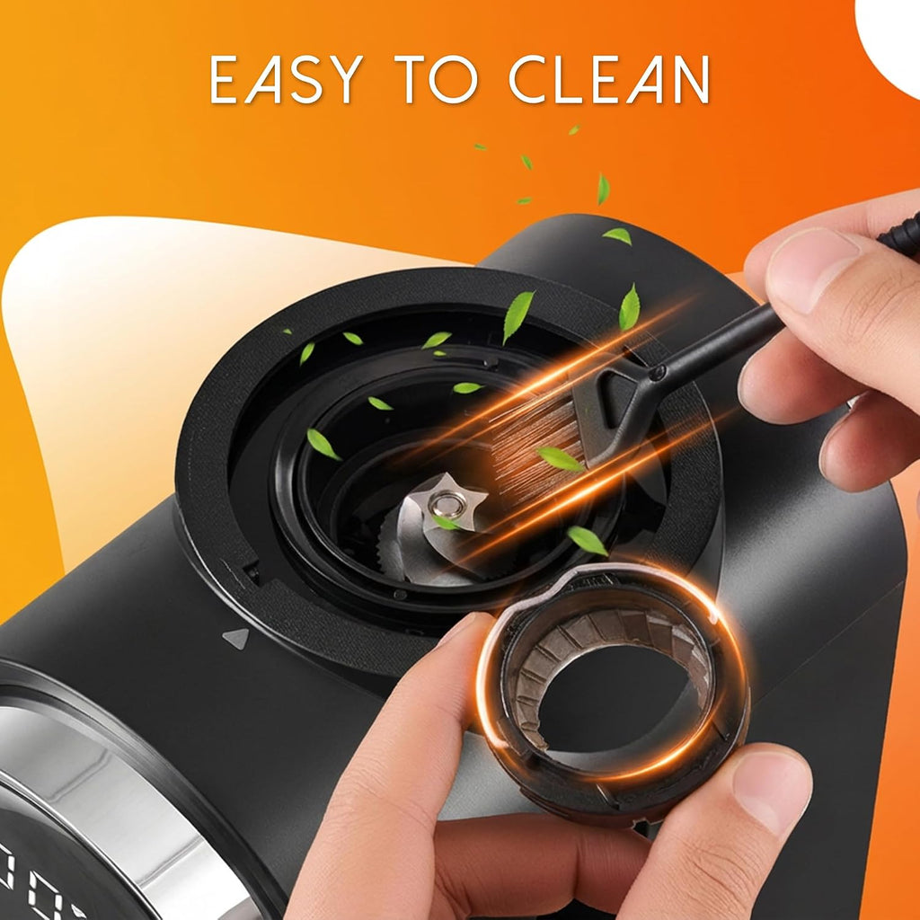 Ollygrin Touch Panel Conical Burr Coffee Grinder