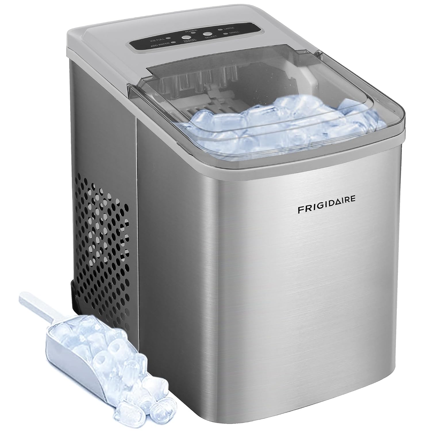 Stainless Frigidaire 26Lbs Portable Ice Maker