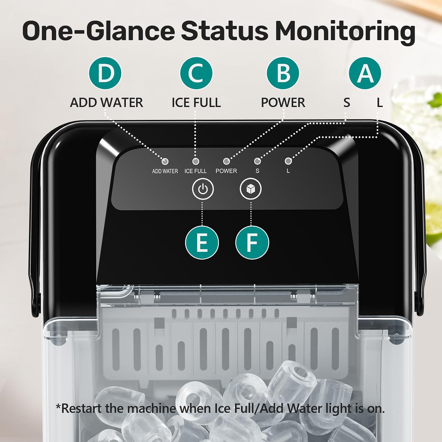 OLIXIS Portable Bullet Ice Maker