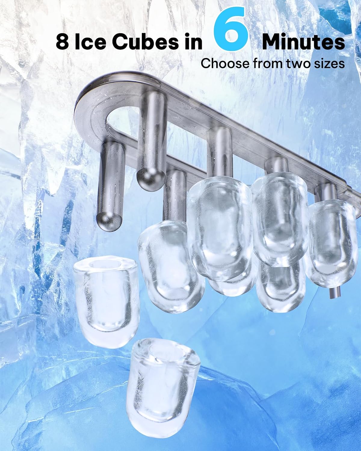 Silonn Portable Bullet Countertop Ice Maker