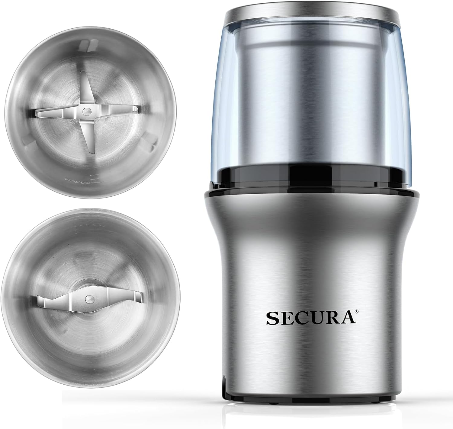Secura Dual Bowl Electric Coffee Grinder
