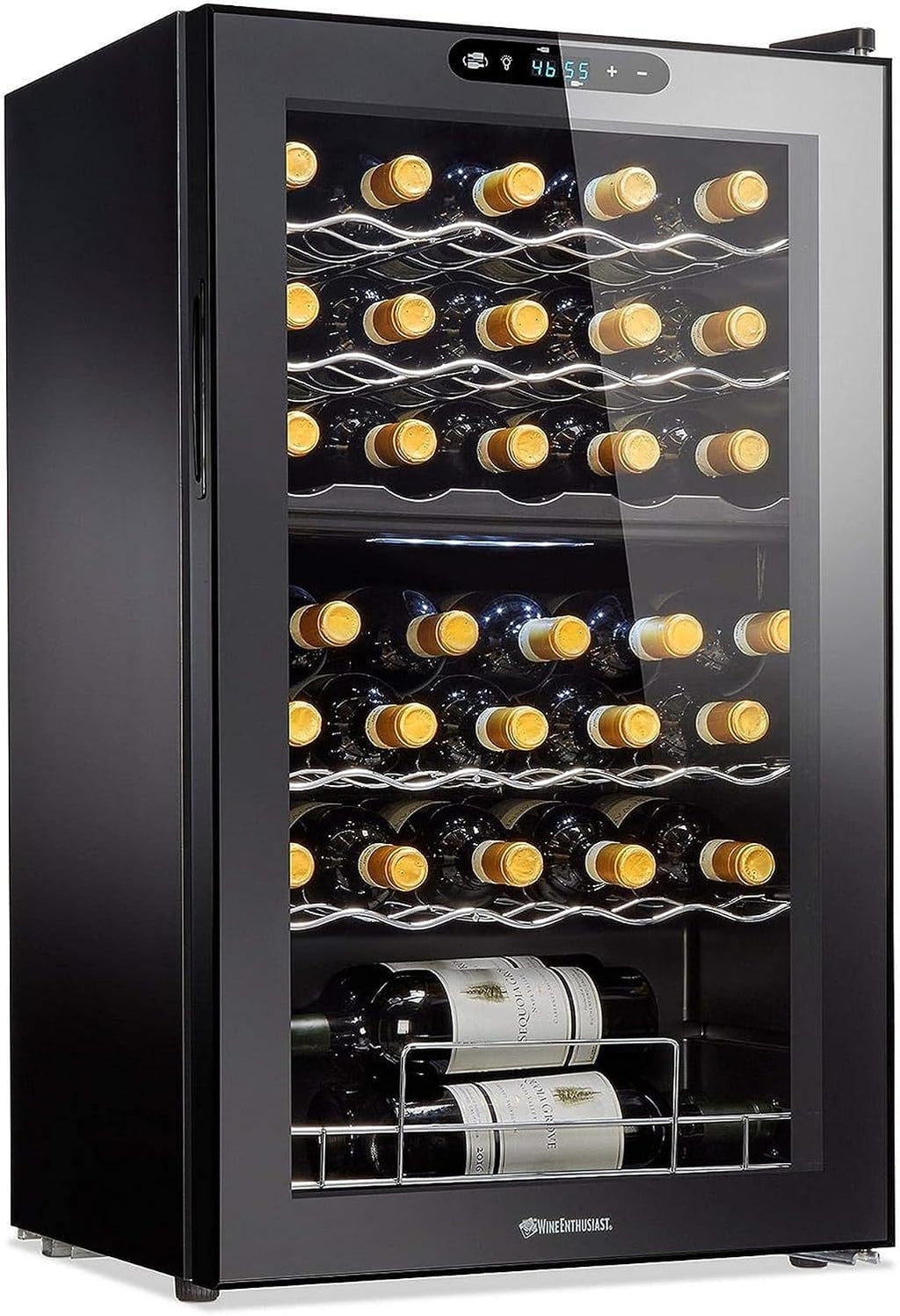 Wine Enthusiast 32 Bottle Dual Zone Wine Cooler
