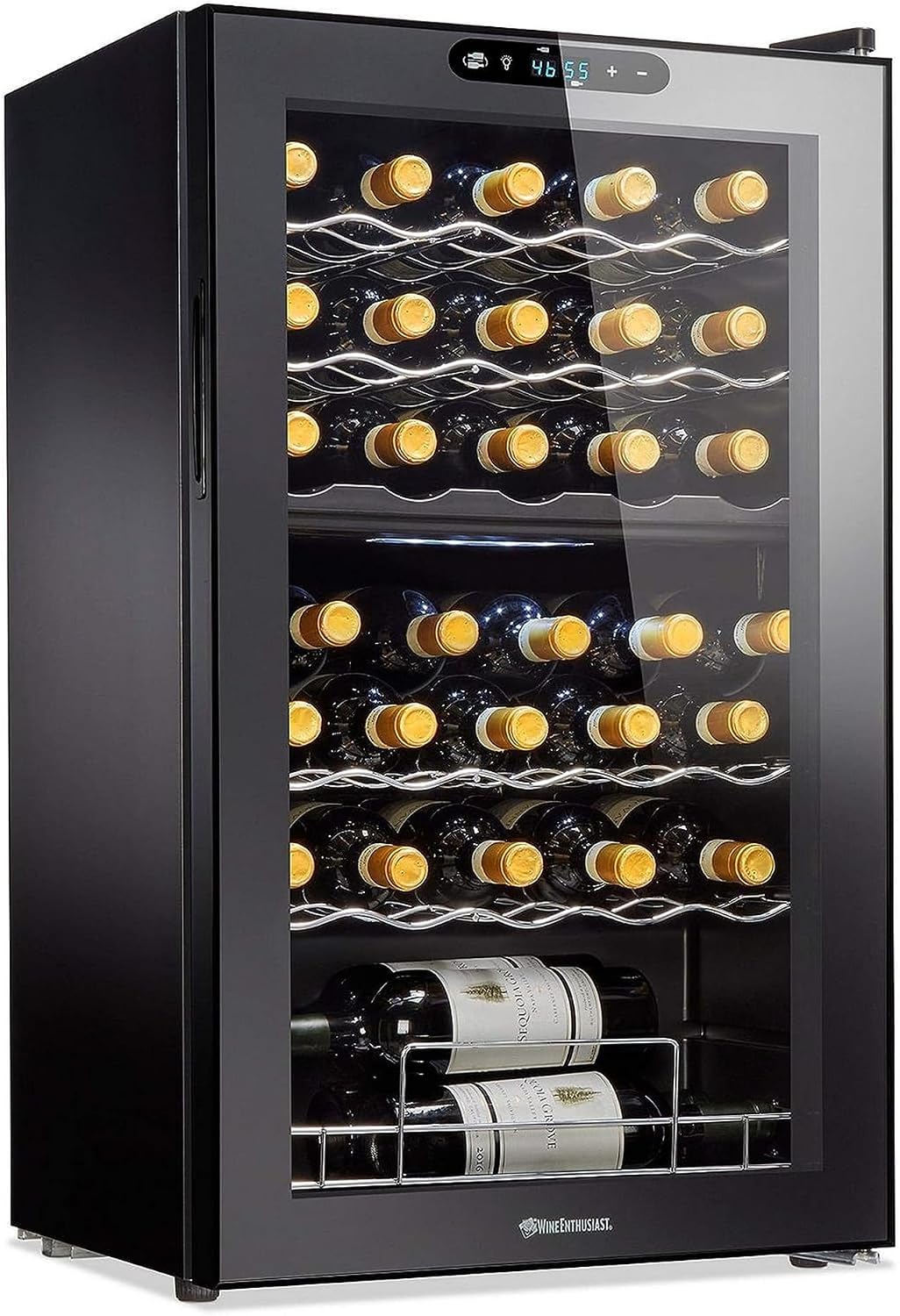 Wine Enthusiast 32 Bottle Dual Zone Wine Cooler