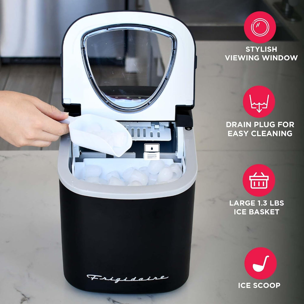 128AMZBLK Black 26Lbs Countertop Ice Maker
