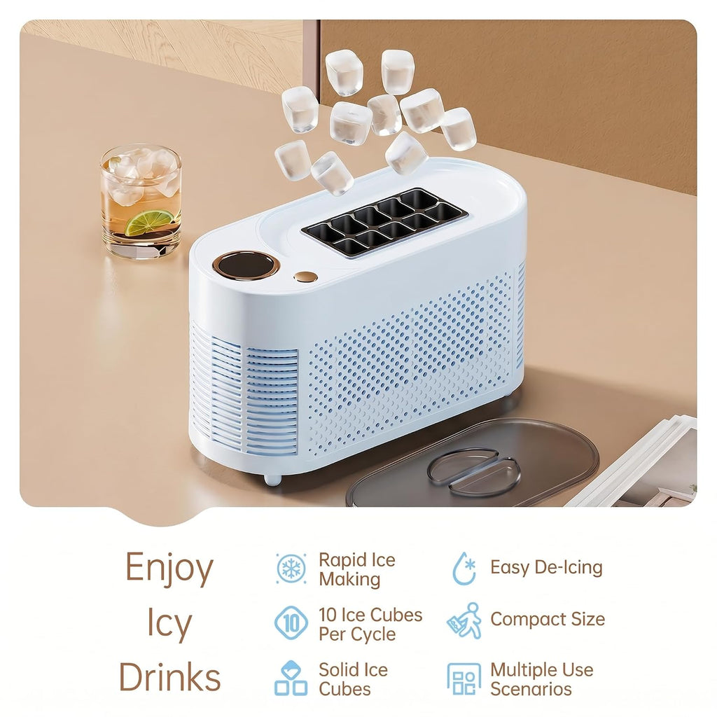 Blue 12V DC Mini Car Portable Ice Maker