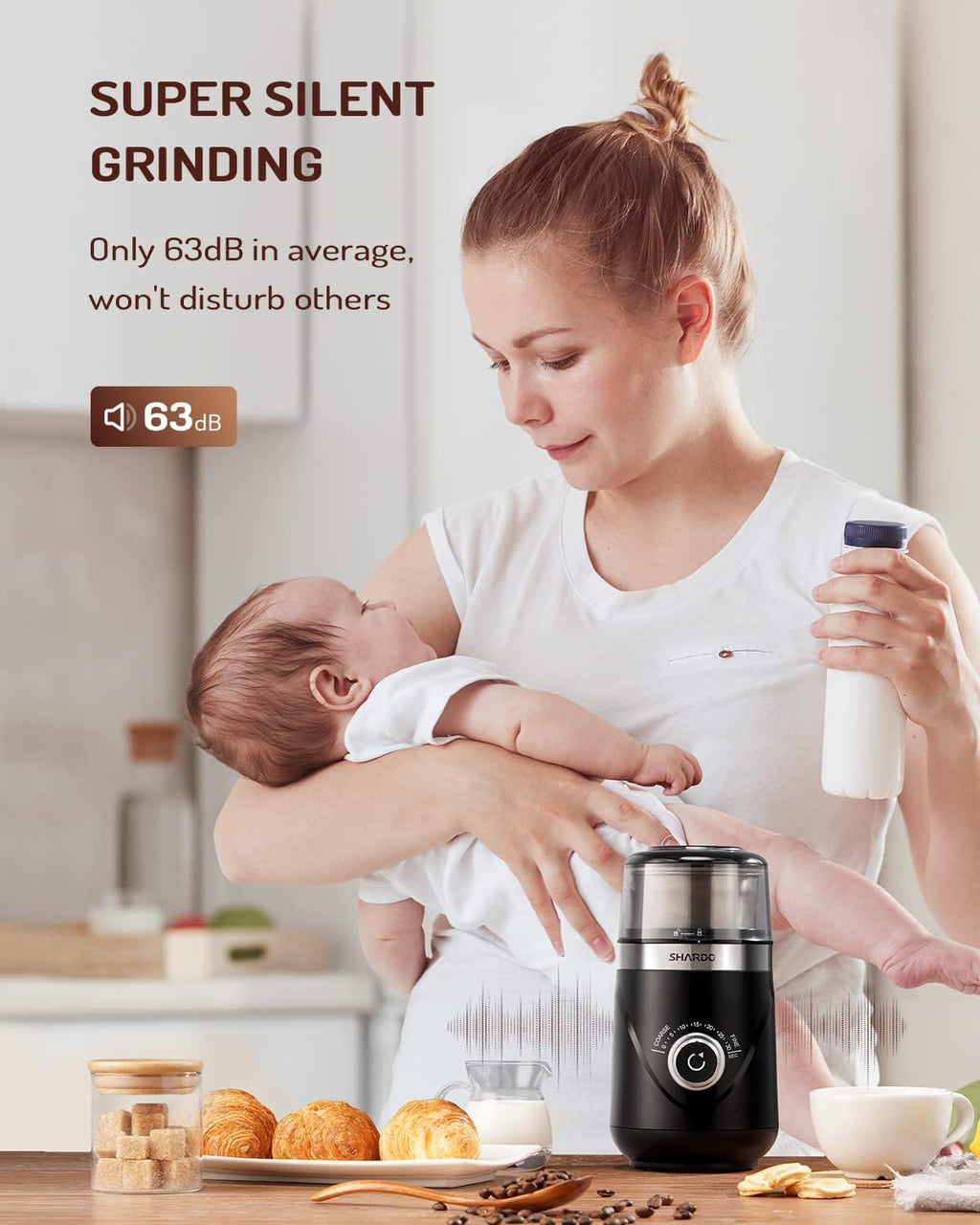 SHARDOR Super Silent Blade Coffee Grinder