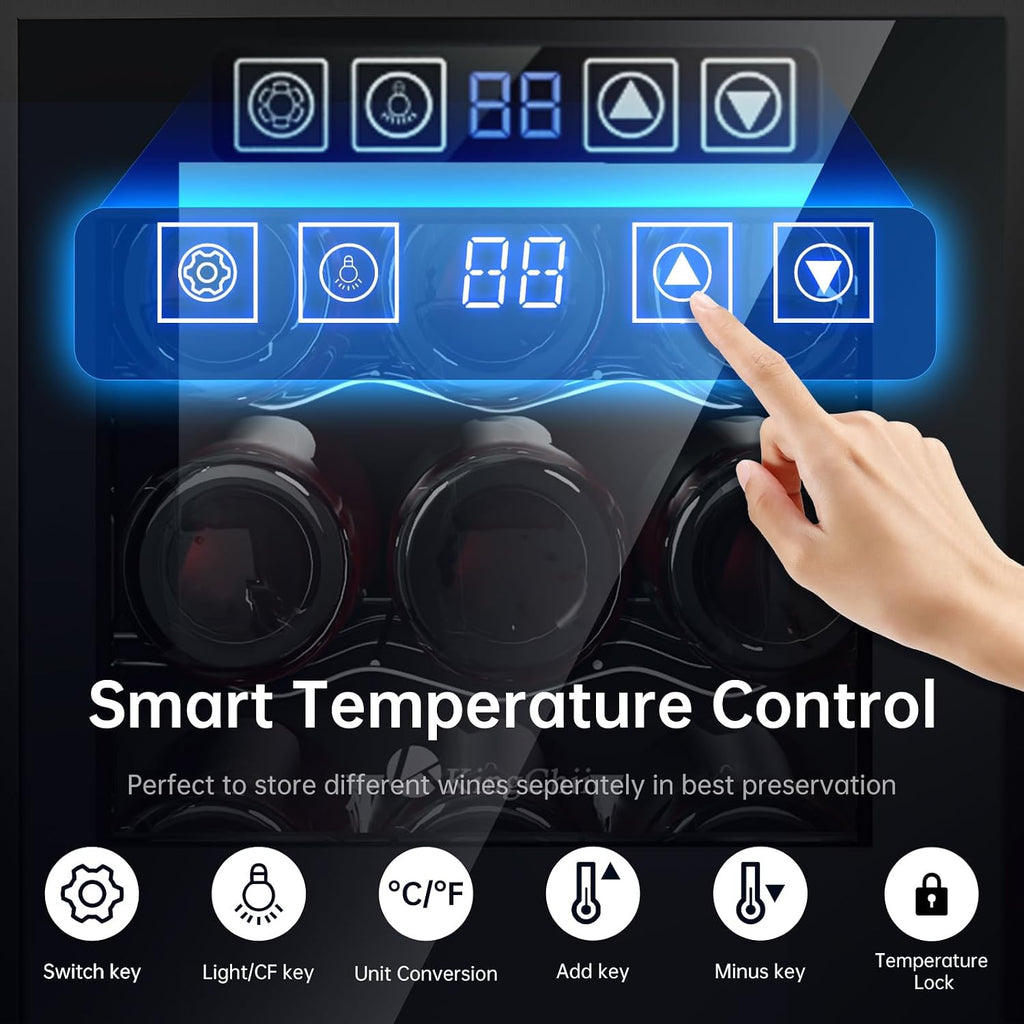 KingChii 18 Bottle Wine Cooler