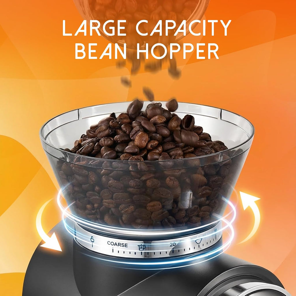 Ollygrin Touch Panel Conical Burr Coffee Grinder
