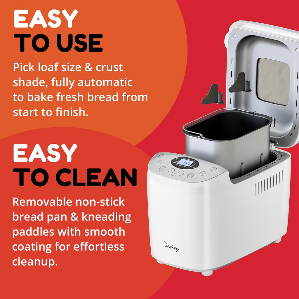 Davivy 15-in-1 Bread Maker Machine