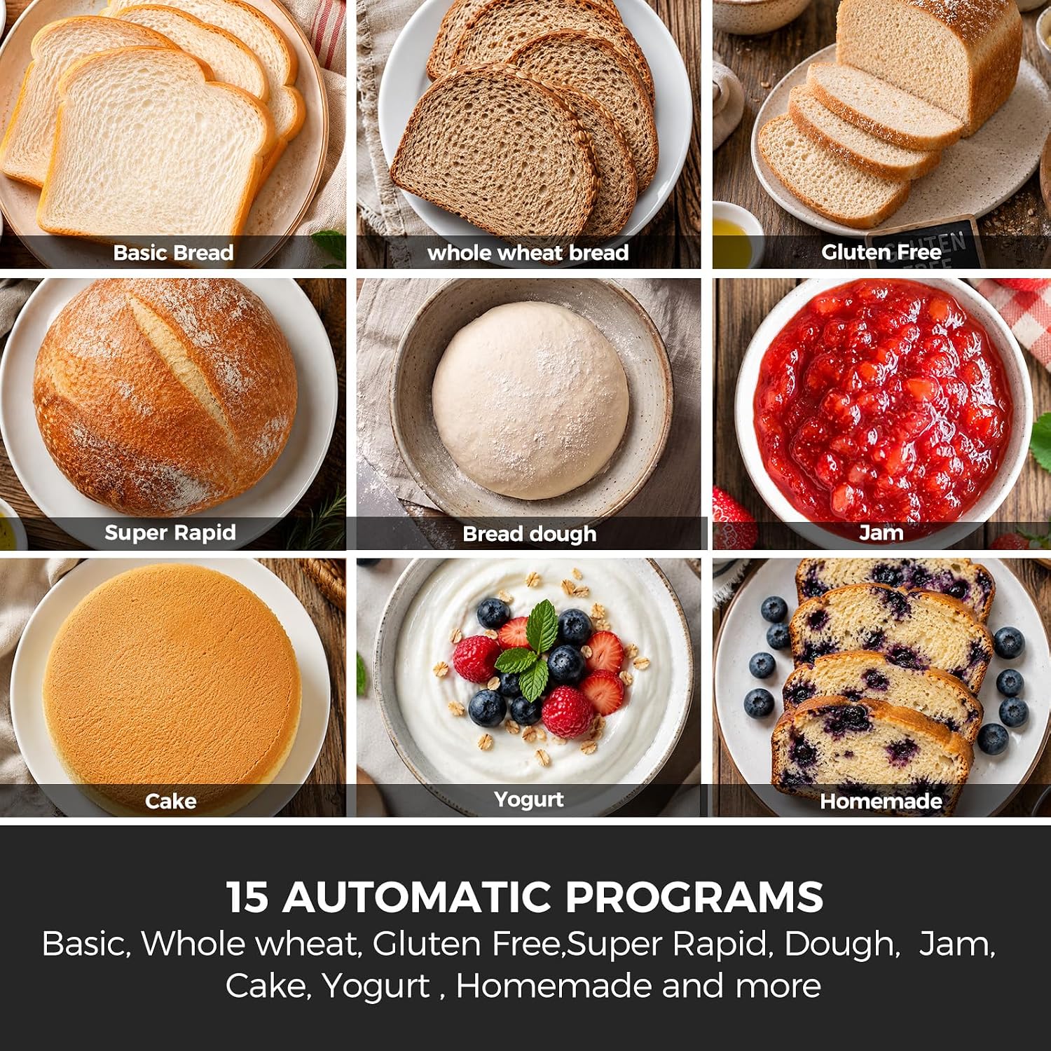 Davivy 15-in-1 Bread Maker