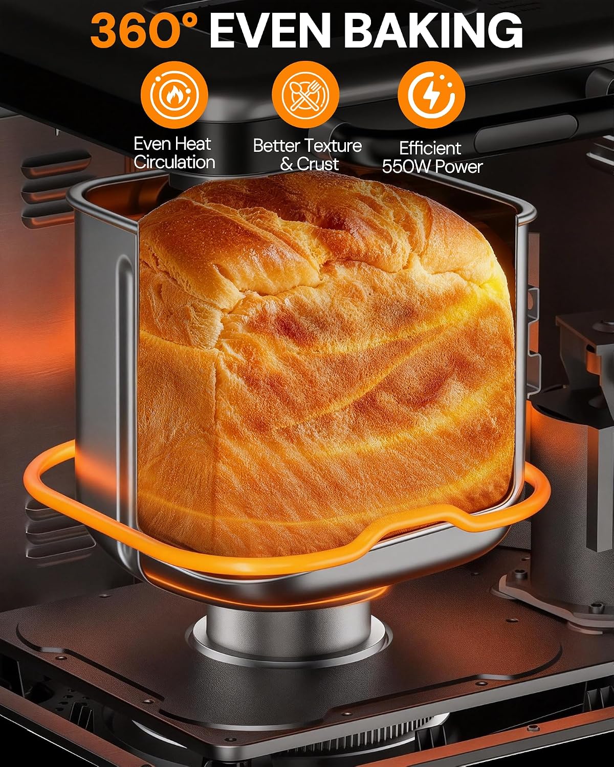 17-in-1 2LB Stainless Steel Bread Maker