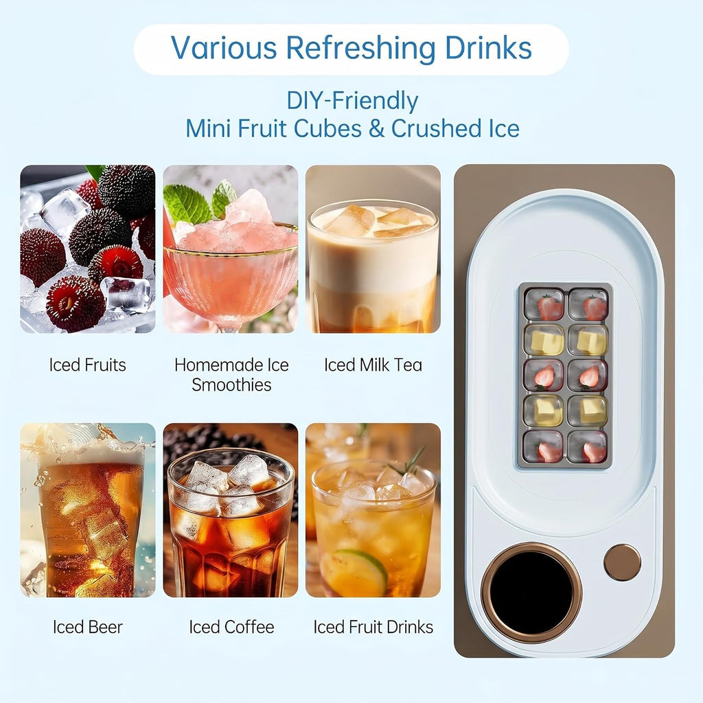 Blue 12V DC Mini Car Portable Ice Maker