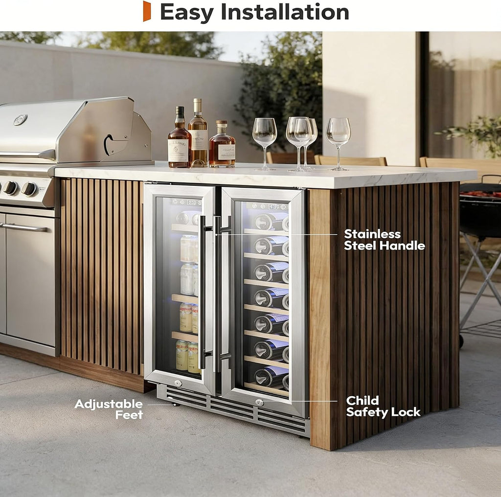 24in Dual Zone 40 Bottle Wine Cooler