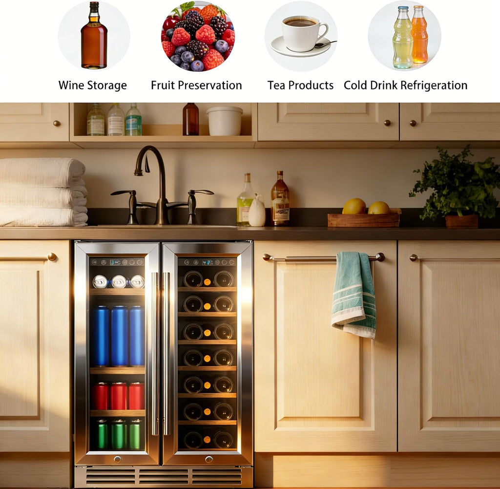 24in Dual Zone 40 Bottle Wine Cooler