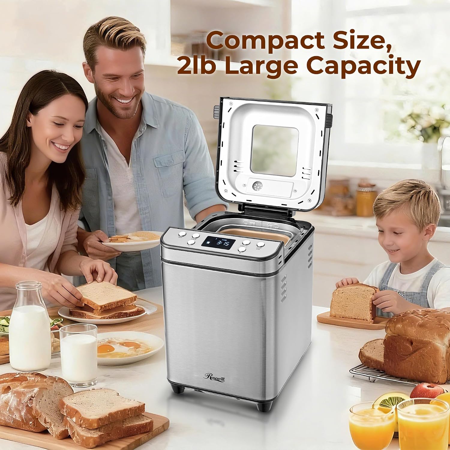 Rosewill 25-in-1 Bread Maker Machine