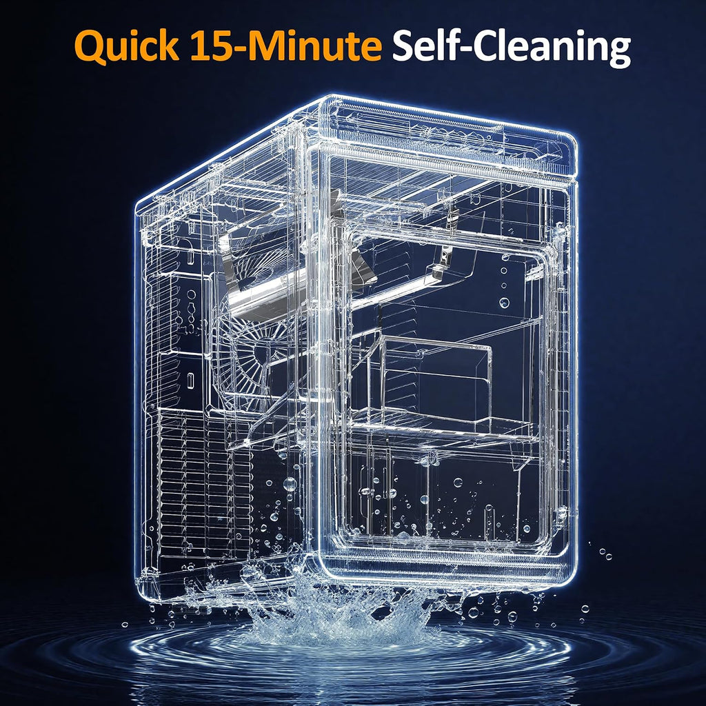 Square Clear Countertop Ice Maker